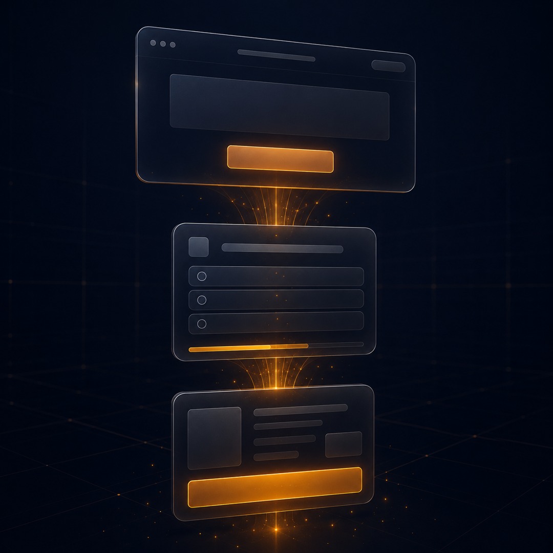 Funnel system — landing page, quiz and checkout